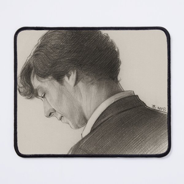 Item preview, Pencil Sketch, Sherlock, Benedict Cumberbatch, ART Print designed and sold by TendaLee.