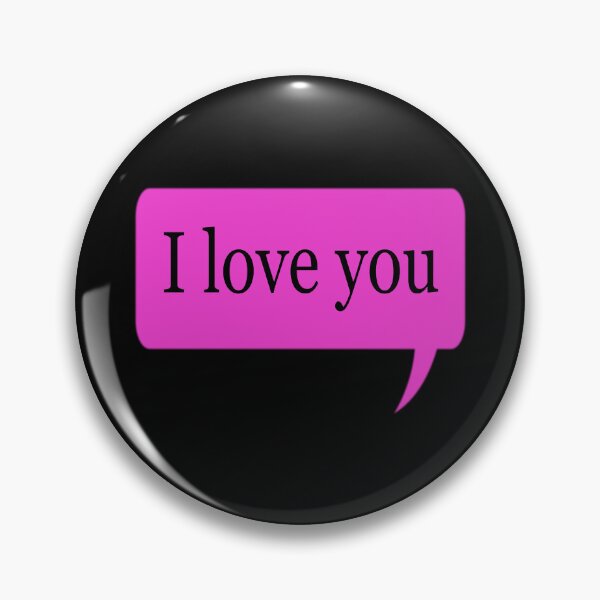 Item preview, I love you ~ speech bubble designed and sold by moonlovedesigns.