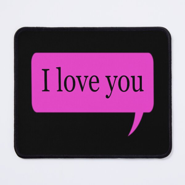 Item preview, I love you ~ speech bubble designed and sold by moonlovedesigns.