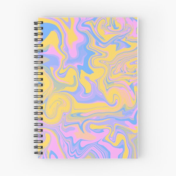 Item preview, Pastel Yellow Blue And Pink Swirl Mix Of Minimalistic Colors designed and sold by Rolors.