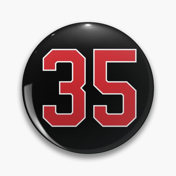 Item preview, Sports Number 35, red black color lucky sport thirty five designed and sold by ArtIsParty.