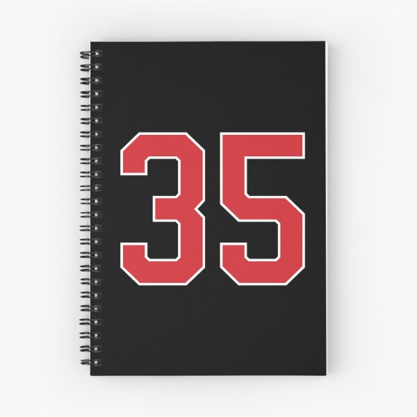 Item preview, Sports Number 35, red black color lucky sport thirty five designed and sold by ArtIsParty.