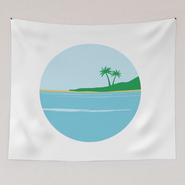 Item preview, Cute simple landscape: Tropical island designed and sold by Ricogfx.