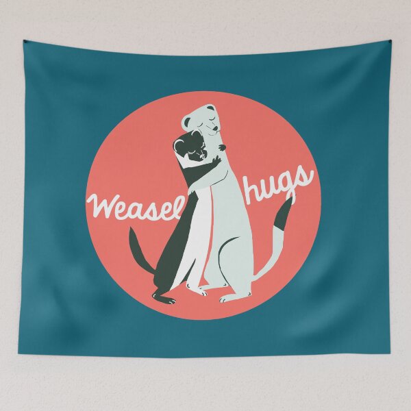 Item preview, Weasel hugs Logo designed and sold by belettelepink.