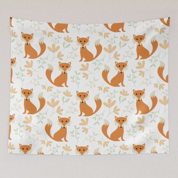 Item preview, Fox in Flowers, Floral Orange Fox designed and sold by MellyEvans.