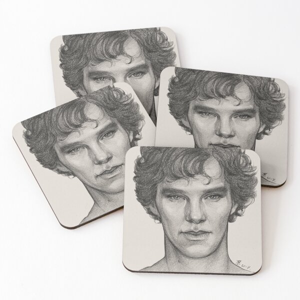 Artikelvorschau, Sherlock, Benedict Cumberbatch, Bleistift Atr, Kunstdruck entworfen und verkauft von TendaLee.