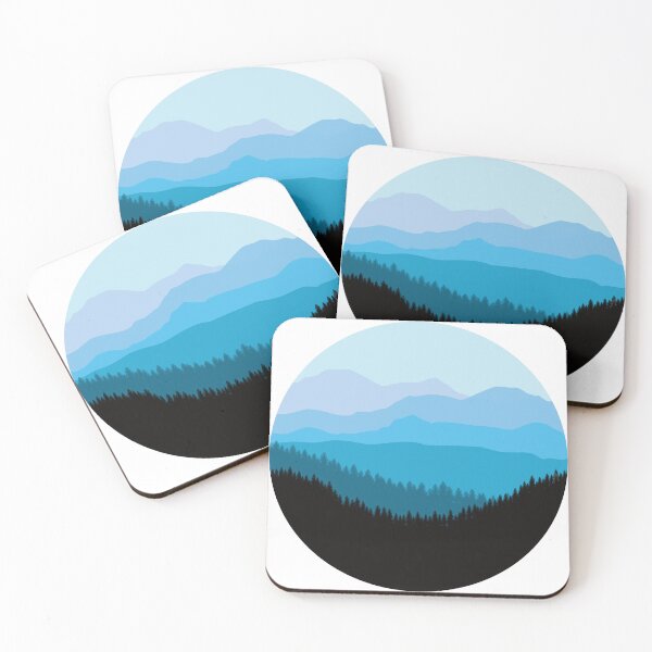 Item preview, Cute simple landscape: Mountain forests designed and sold by Ricogfx.