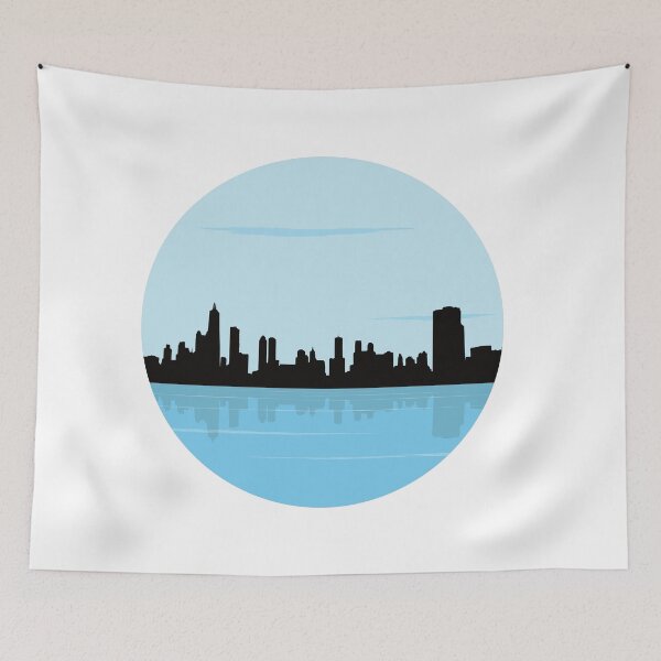 Item preview, Cute simple landscape: City skyline reflection designed and sold by Ricogfx.