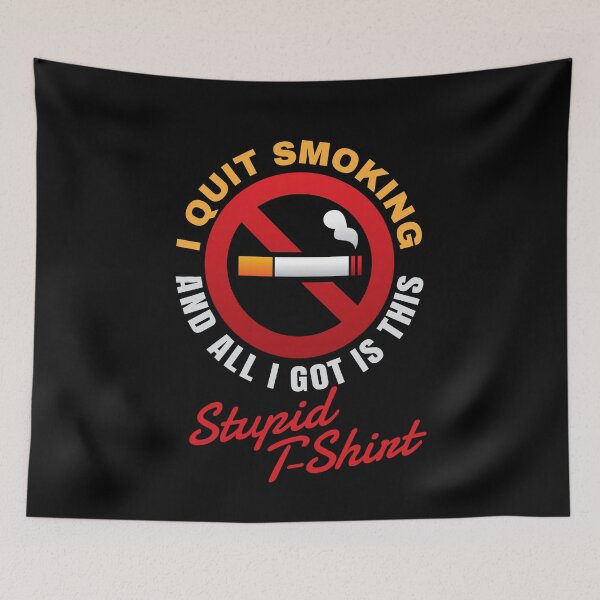 Item preview, I Quit Smoking Shirt Stop Smoking designed and sold by MooonTees.