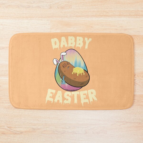 Item preview, Dabby Easter-Funny Stoner Cartoon-Baked Potato Doing Dabs from a Dab Rig-Tie Dye Easter Egg designed and sold by YomeHayin.