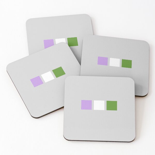Item preview, Genderqueer Pride - Squares designed and sold by MismatchMedley.
