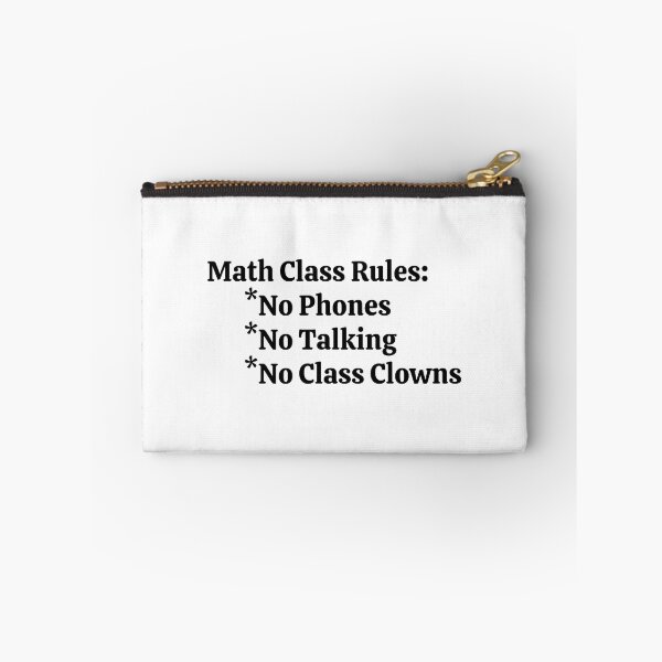 Item preview, Math Class Rules No Phones No Talking No Class Clowns - Funny Math  designed and sold by usaworld.