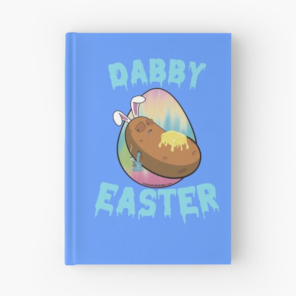 Item preview, Dabby Easter-Funny Stoner Cartoon-Baked Potato Doing Dabs from a Dab Rig-Tie Dye Easter Egg designed and sold by YomeHayin.