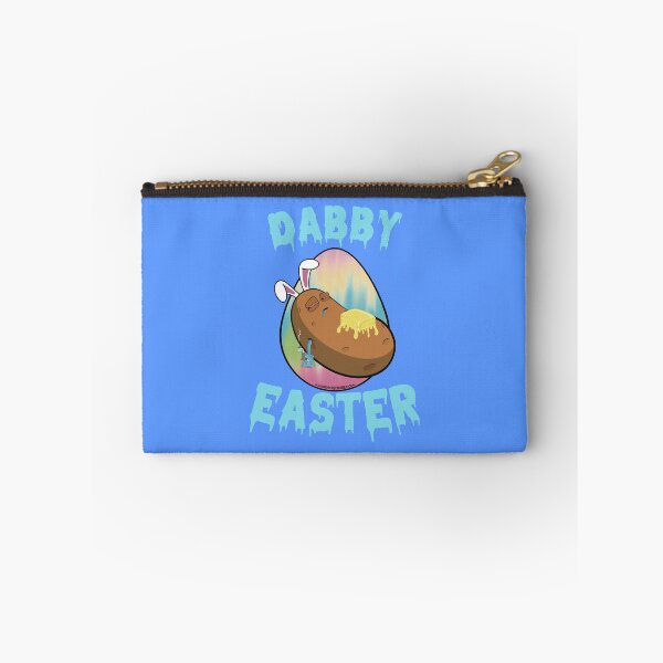 Item preview, Dabby Easter-Funny Stoner Cartoon-Baked Potato Doing Dabs from a Dab Rig-Tie Dye Easter Egg designed and sold by YomeHayin.