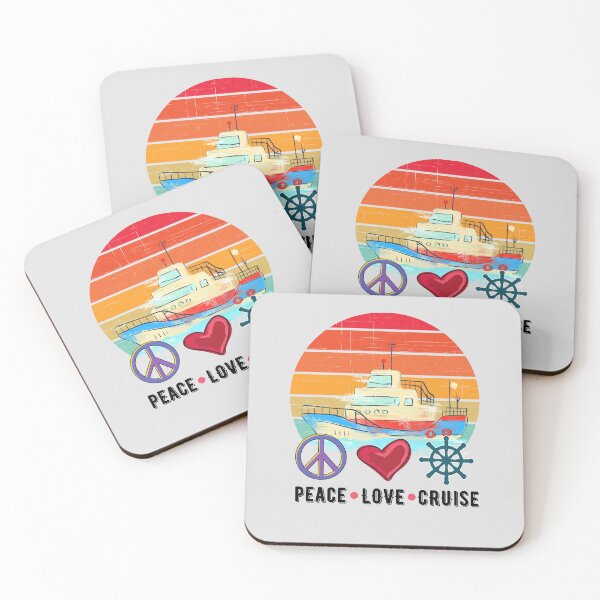 Item preview, Peace Love Cruising (Family Cruise Vacation Matching Gift) designed and sold by i-longmanshop.