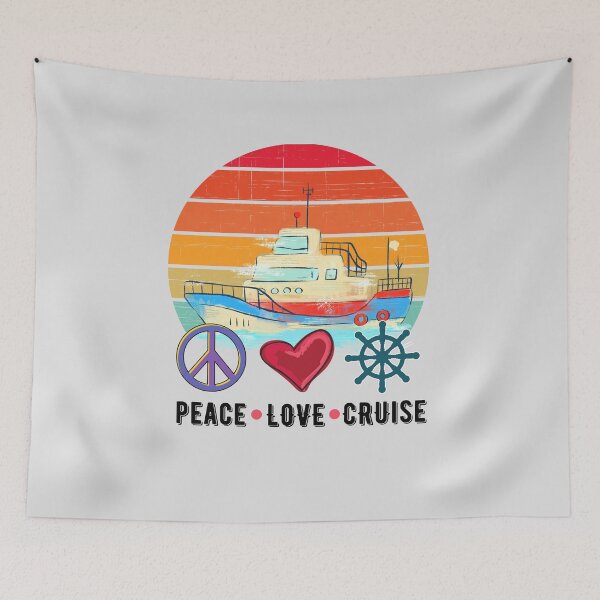 Item preview, Peace Love Cruising (Family Cruise Vacation Matching Gift) designed and sold by i-longmanshop.