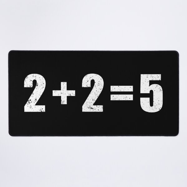 Item preview, 2 plus 2 equals 5, 2+2=5, 1984 designed and sold by ArtOfRebellion.