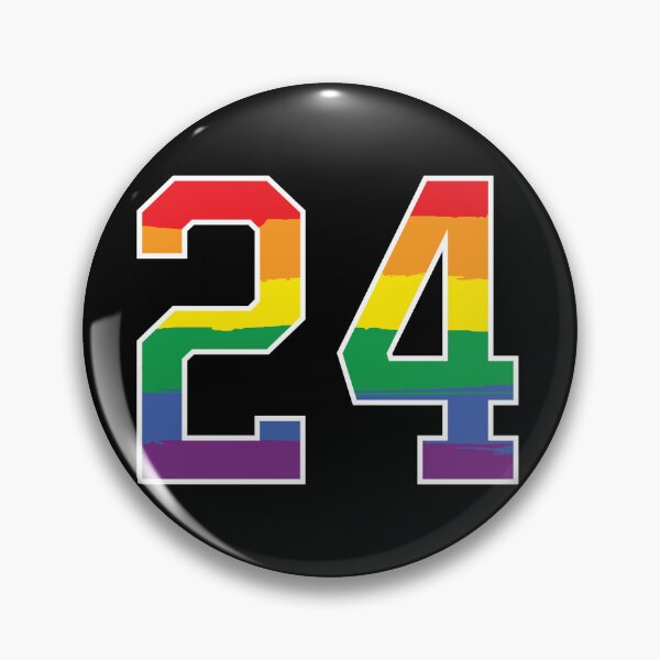 Item preview, Number 24 Rainbow LGBT pride twenty four designed and sold by LoveIsColorful.