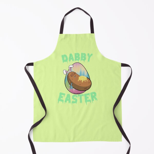 Item preview, Dabby Easter-Funny Stoner Cartoon-Baked Potato Doing Dabs from a Dab Rig-Tie Dye Easter Egg designed and sold by YomeHayin.