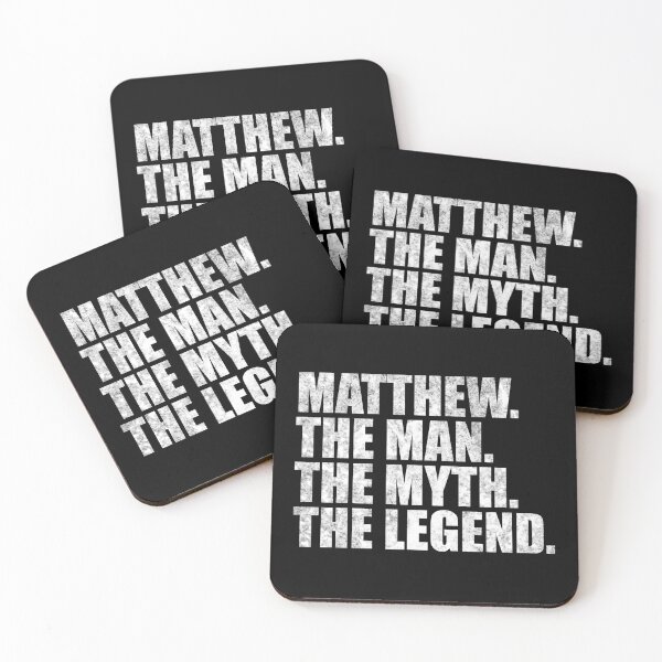 Item preview, Matthew Name Matthew The Man The Myth The legend designed and sold by Teelogic.