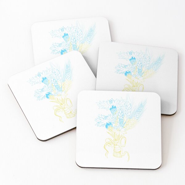 Item preview, A bouquet of cornflowers with an ear of yellow-blue wheat is the national symbol of Ukraine. designed and sold by Sunshine2504.