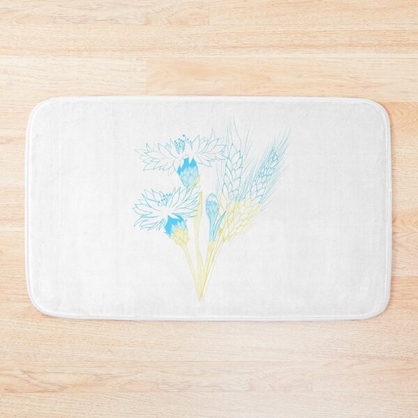Item preview, A bouquet of cornflowers with an ear of yellow-blue wheat is the national symbol of Ukraine. designed and sold by Sunshine2504.