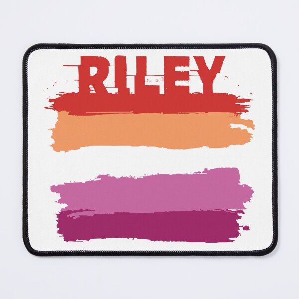 Item preview, Riley lesbian name Rainbow LGBT pride designed and sold by LoveIsColorful.