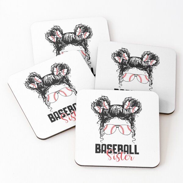 Item preview, Baseball Sister Messy Bun Family Baseball Sis designed and sold by clothesy7.