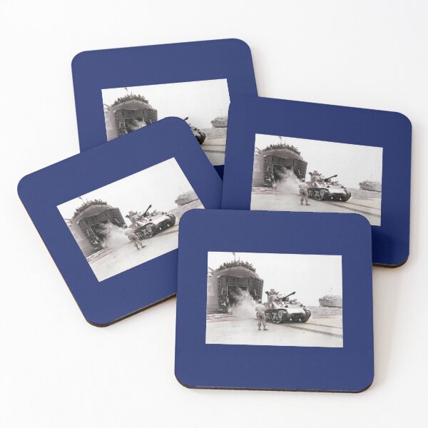 Item preview, Tanks Disembark onto Beach D-Day   designed and sold by BeachDesignns.