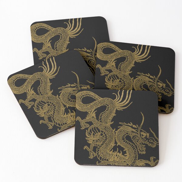 Item preview, Dragon chinois doré . classique designed and sold by feyhnvfeijoo.
