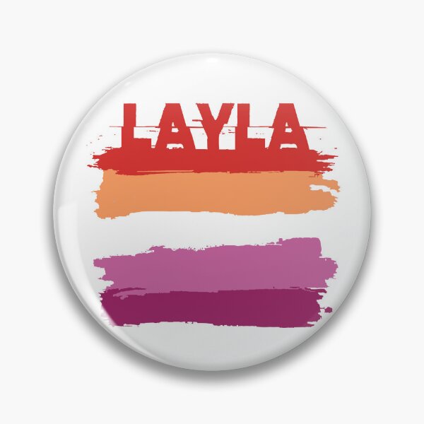 Item preview, Layla lesbian name Rainbow LGBT pride designed and sold by LoveIsColorful.