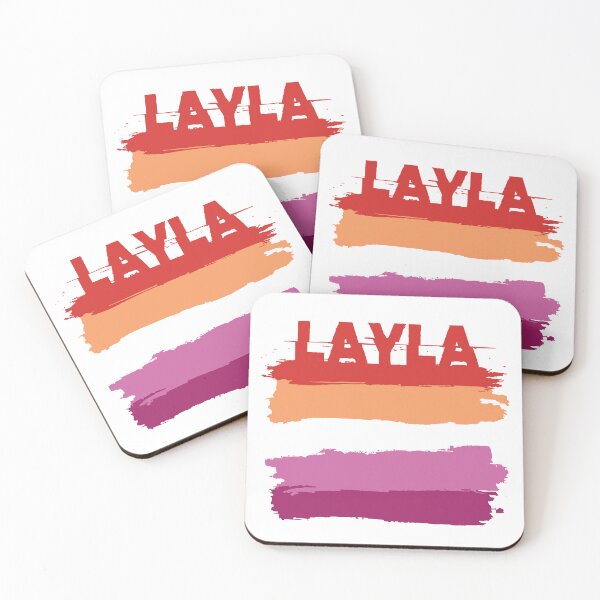 Item preview, Layla lesbian name Rainbow LGBT pride designed and sold by LoveIsColorful.