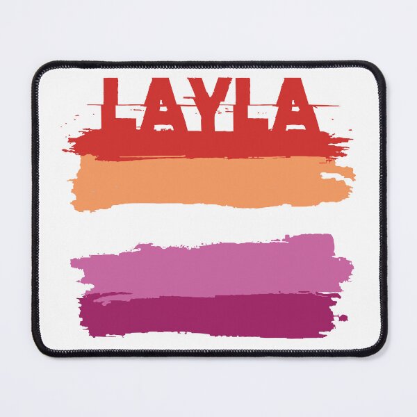 Item preview, Layla lesbian name Rainbow LGBT pride designed and sold by LoveIsColorful.