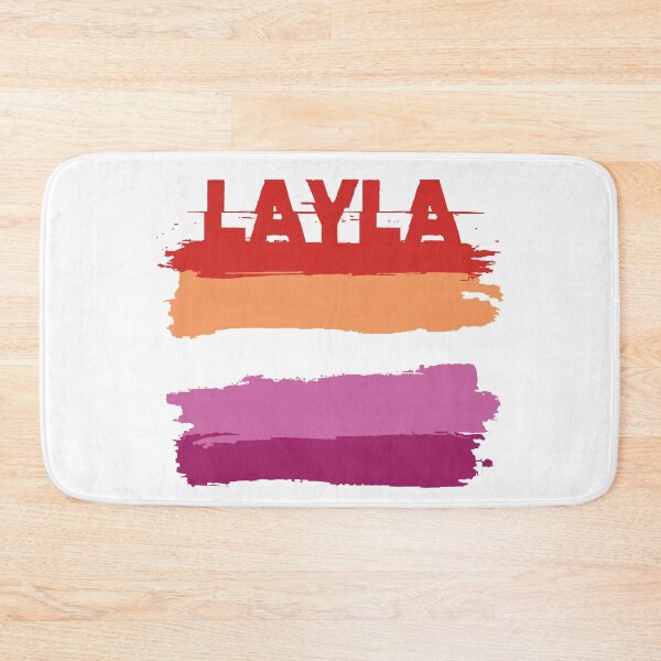 Item preview, Layla lesbian name Rainbow LGBT pride designed and sold by LoveIsColorful.