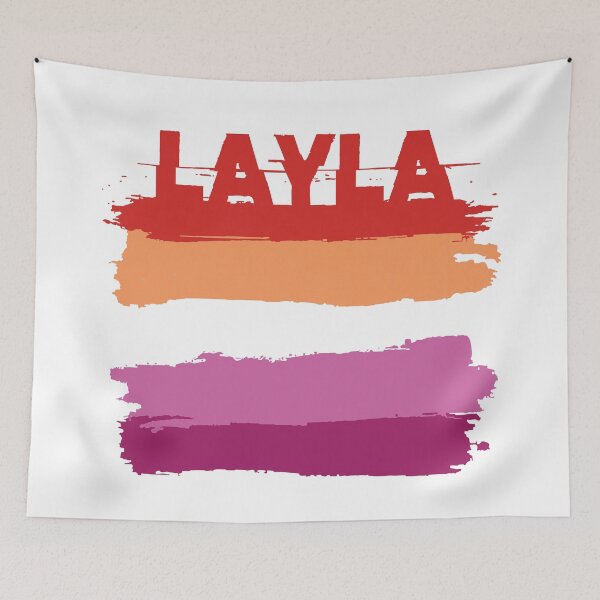 Item preview, Layla lesbian name Rainbow LGBT pride designed and sold by LoveIsColorful.