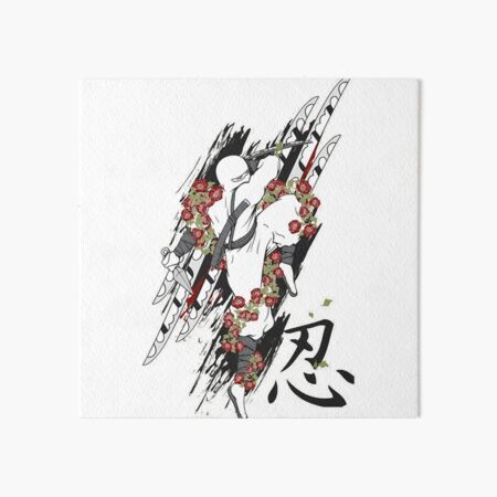 White Ninja , Assassin Art Board Print for Sale by EsT-shop