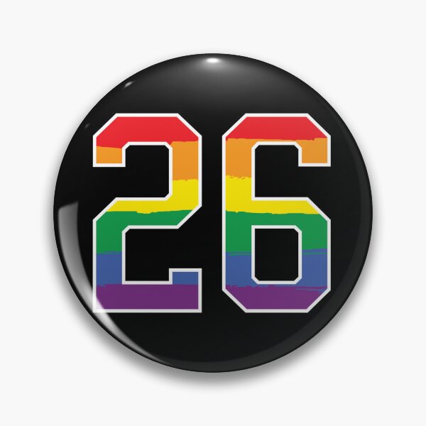 Item preview, Number 26 Rainbow LGBT pride twenty six designed and sold by LoveIsColorful.