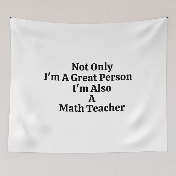 Item preview, Not Only I'm A Great Person I'm Also A Math Teacher - Funny Math  designed and sold by usaworld.