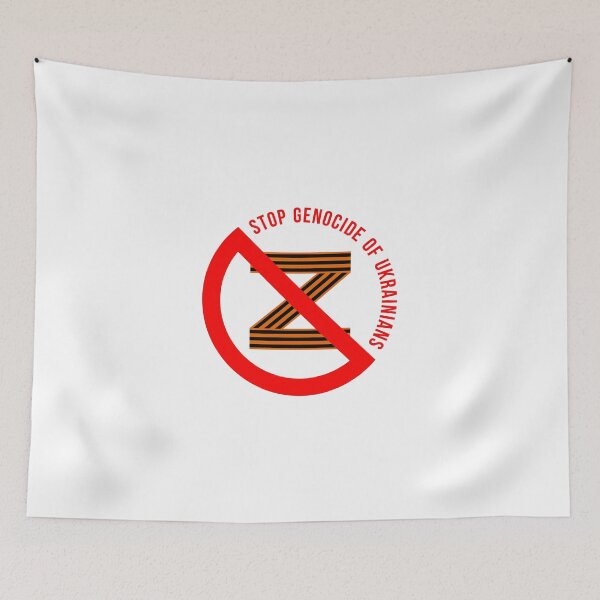 Item preview, Stop Genocide of Ukrainians Restricted Z symbol designed and sold by IuriiVlasenko.