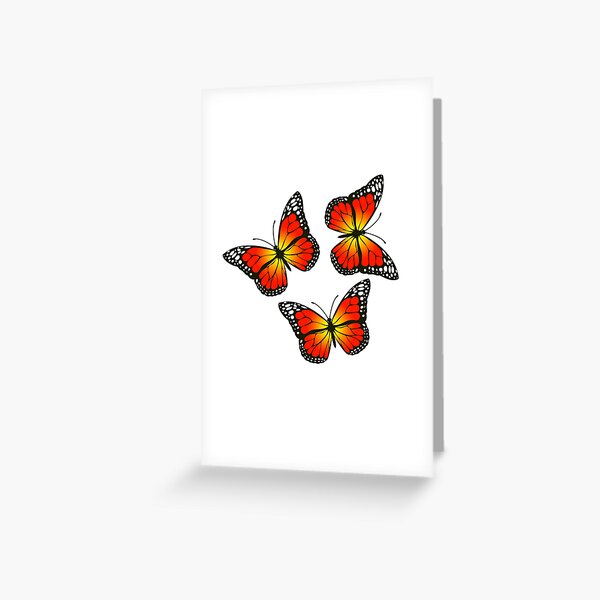 Item preview, Red monarch butterfly designed and sold by The Love Quill.