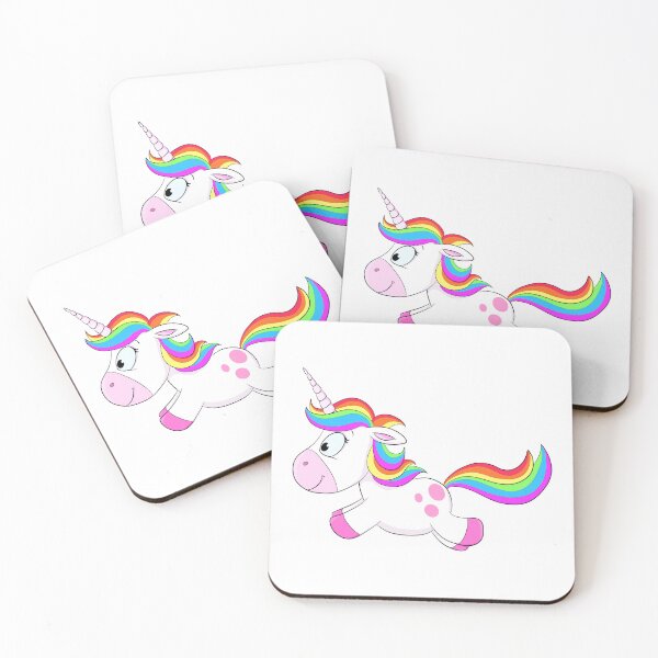 Item preview, Running cute pink unicorn designed and sold by Christine Wulf.