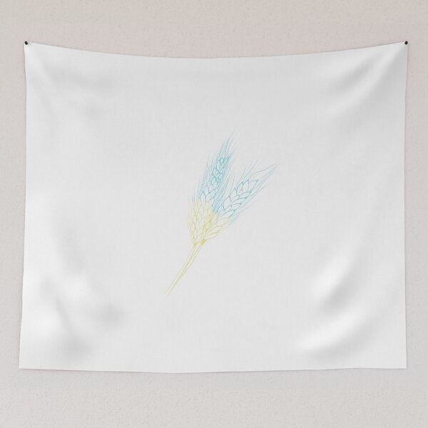 Item preview, yellow-blue spikelet of wheat national colors of Ukraine. stop the war in Ukraine. designed and sold by Sunshine2504.