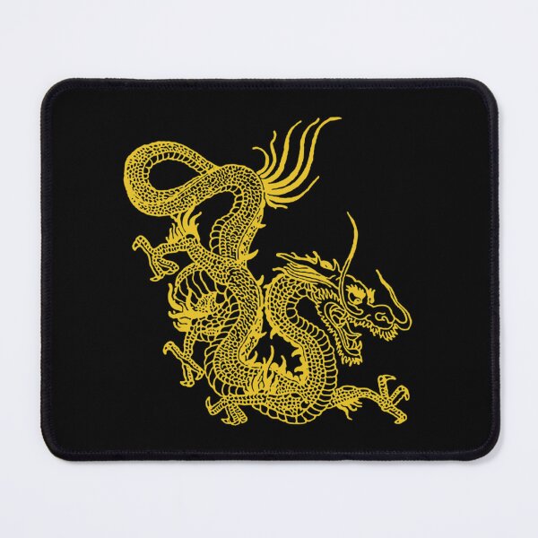 Item preview, Dragon chinois jaune (doré) . classique designed and sold by feyhnvfeijoo.