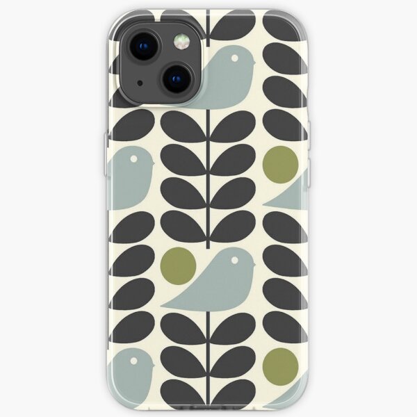 orla kiely bird ,multistem,birds,floral patterns iPhone Soft Case
