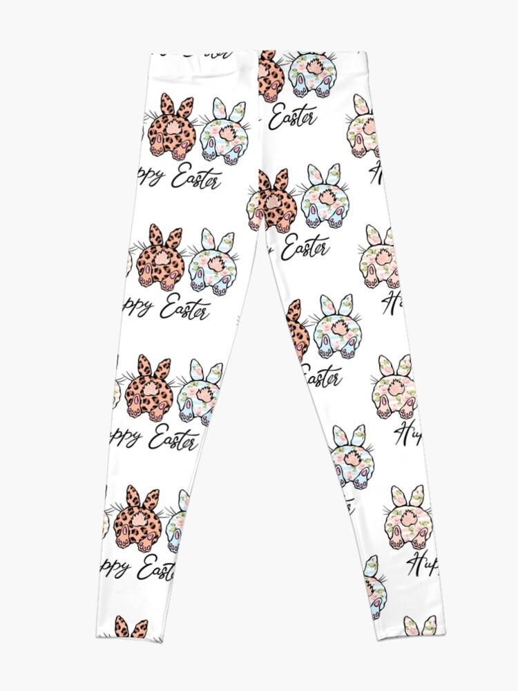 Discover Bunny Pastel Spring Hunt Eggs Rabbit Happy Easter Day - Happy Easter Day Leggings