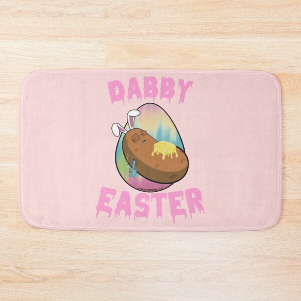 Item preview, Dabby Easter-Funny Stoner Cartoon-Baked Potato Doing Dabs from a Dab Rig-Tie Dye Easter Egg designed and sold by YomeHayin.