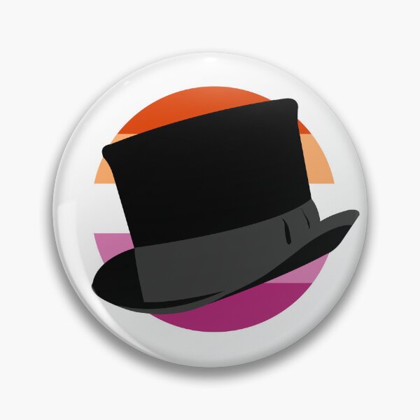 Item preview, Gentleman Jack Top Hat - Lesbian Pride Background designed and sold by MismatchMedley.