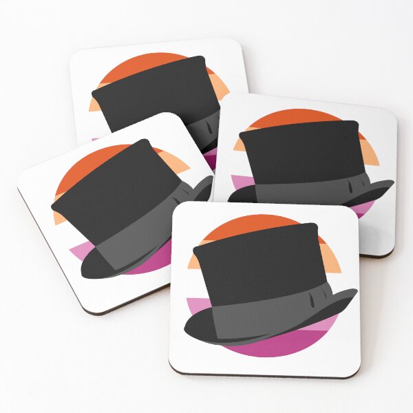 Item preview, Gentleman Jack Top Hat - Lesbian Pride Background designed and sold by MismatchMedley.