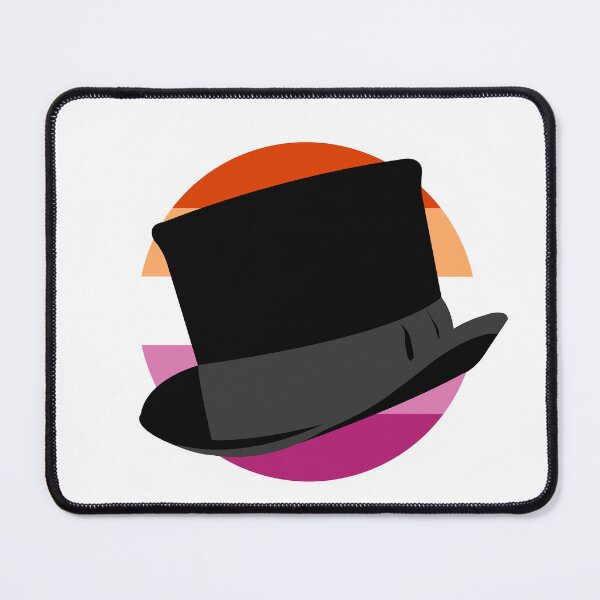 Item preview, Gentleman Jack Top Hat - Lesbian Pride Background designed and sold by MismatchMedley.