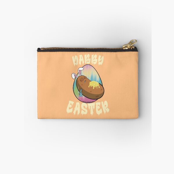 Item preview, Dabby Easter-Funny Stoner Cartoon-Baked Potato Doing Dabs from a Dab Rig-Tie Dye Easter Egg designed and sold by YomeHayin.